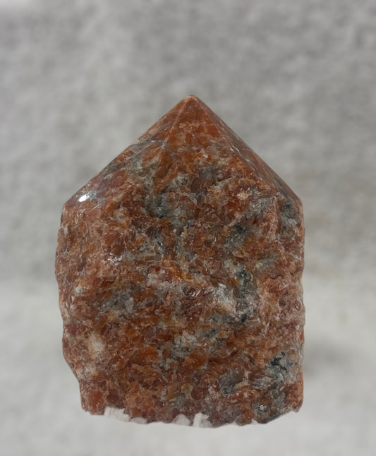 Dark Orange Calcite Polished Points from Brazil