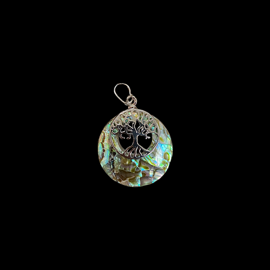 Abalone Round Pendant