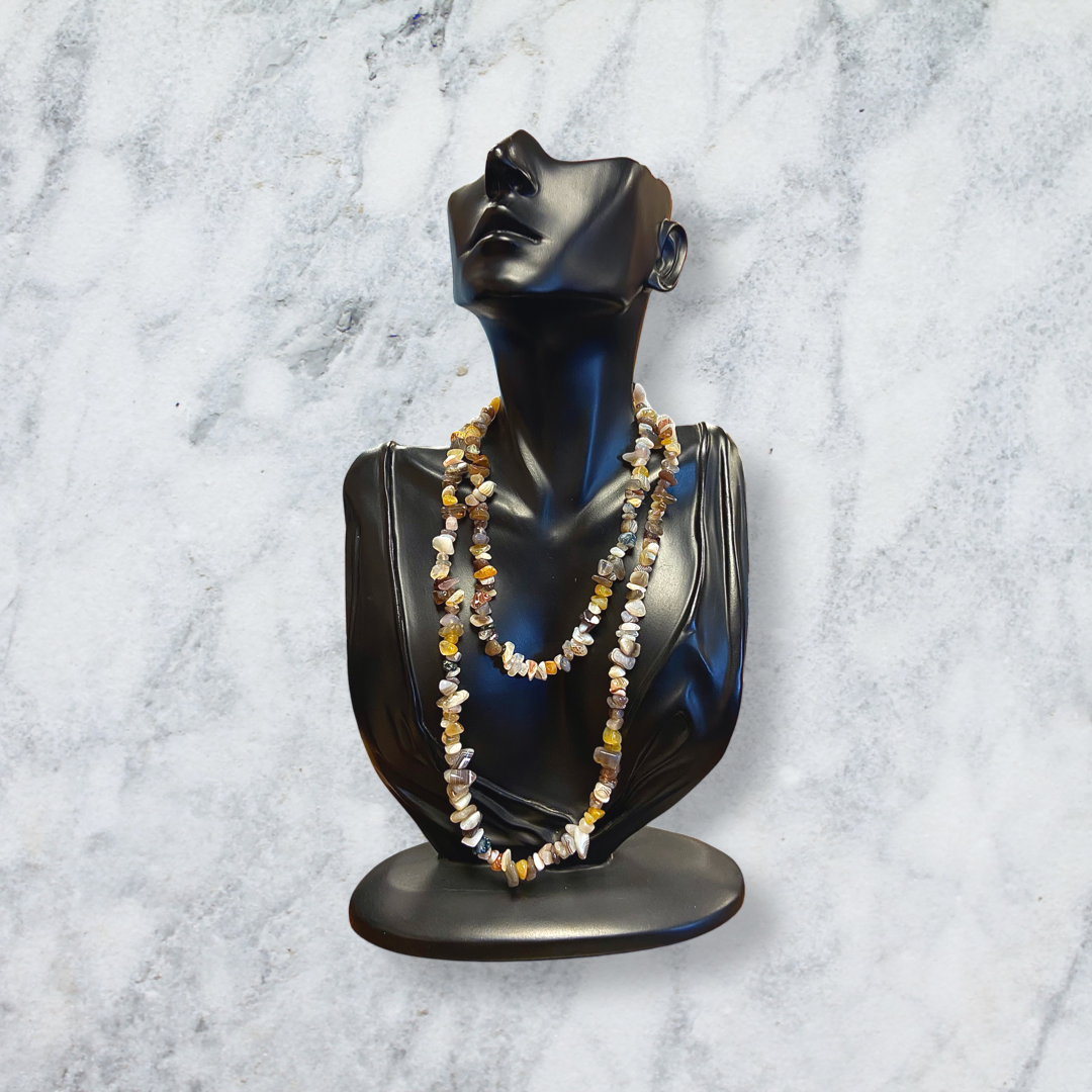 Agate Chip Bead Necklace