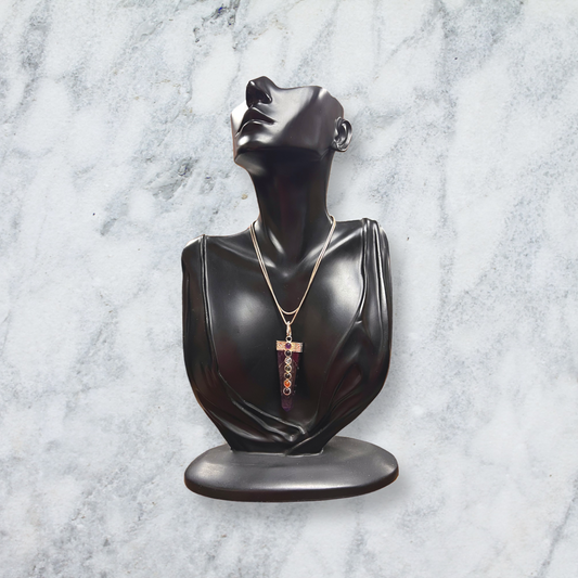 Amethyst Chakra Silver Plated Pendant