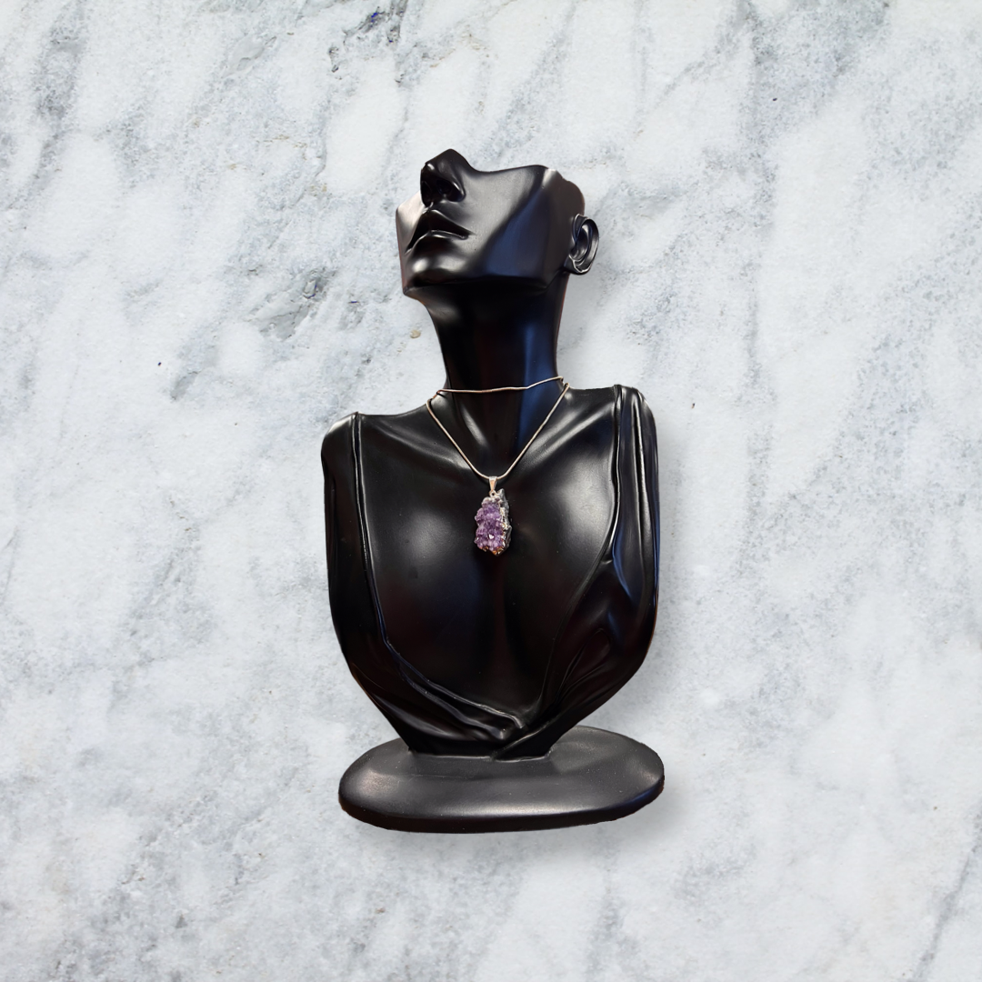 Amethyst Cluster Pendant A