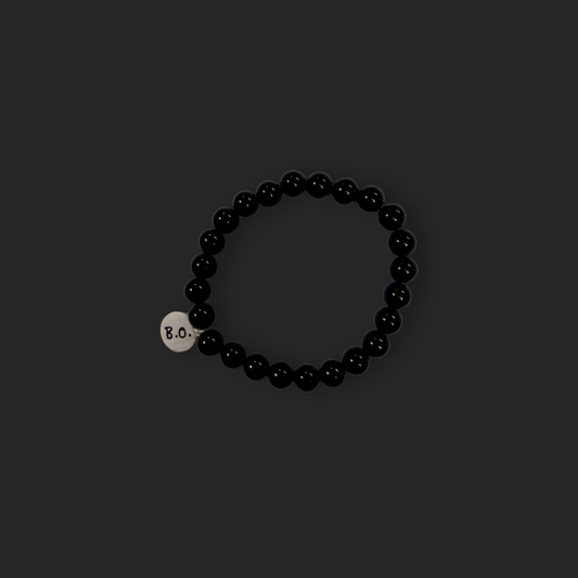 Black Obsidian Round Bracelets
