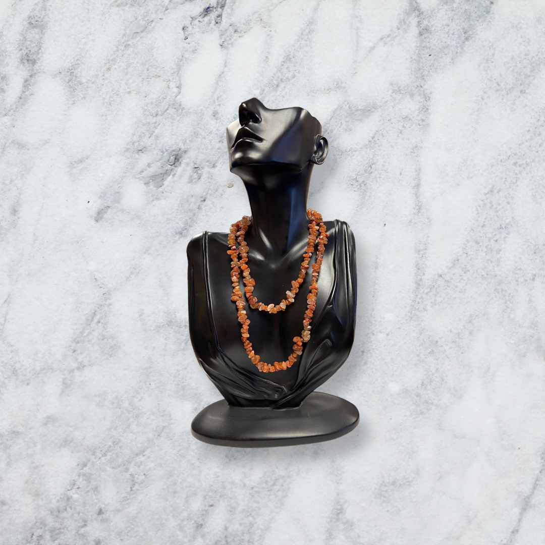 Carnelian Chip Bead Necklace