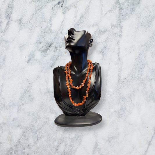 Carnelian Chip Bead Necklace