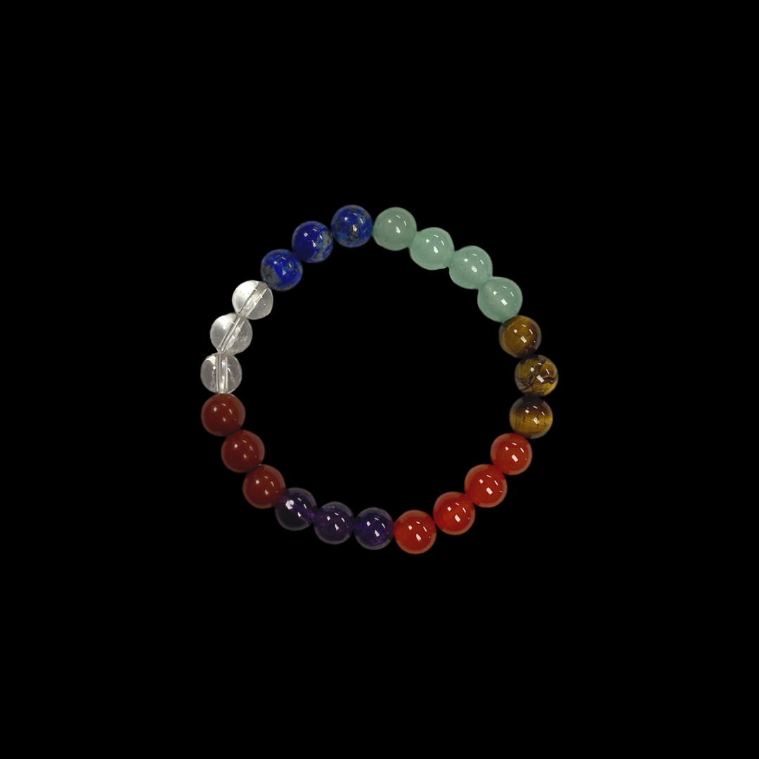Chakra Round Bead Bracelet