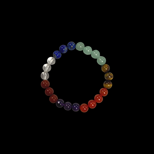 Chakra Round Bead Bracelet