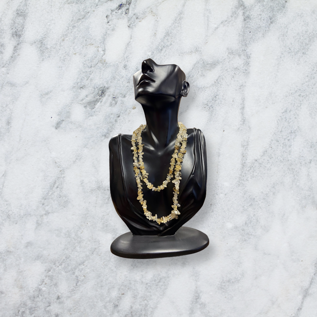 Citrine Chip Bead Necklace