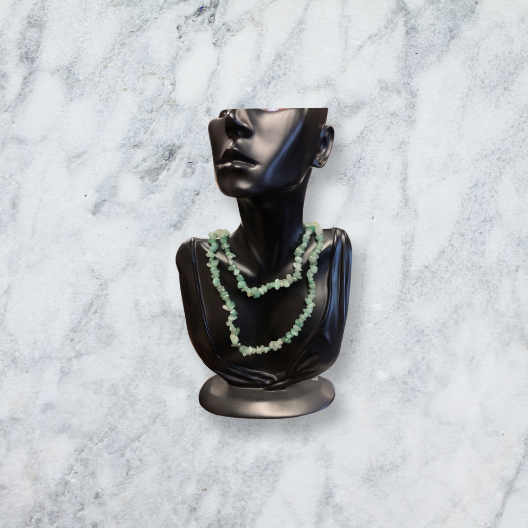 Green Aventurine Chip Bead Necklace