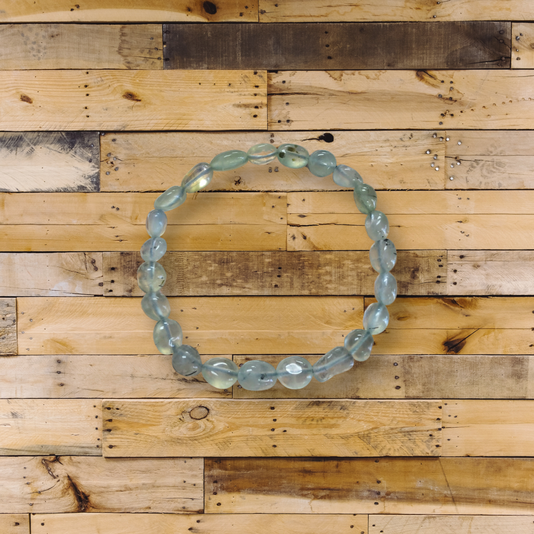 Prehnite Nugget Bracelets