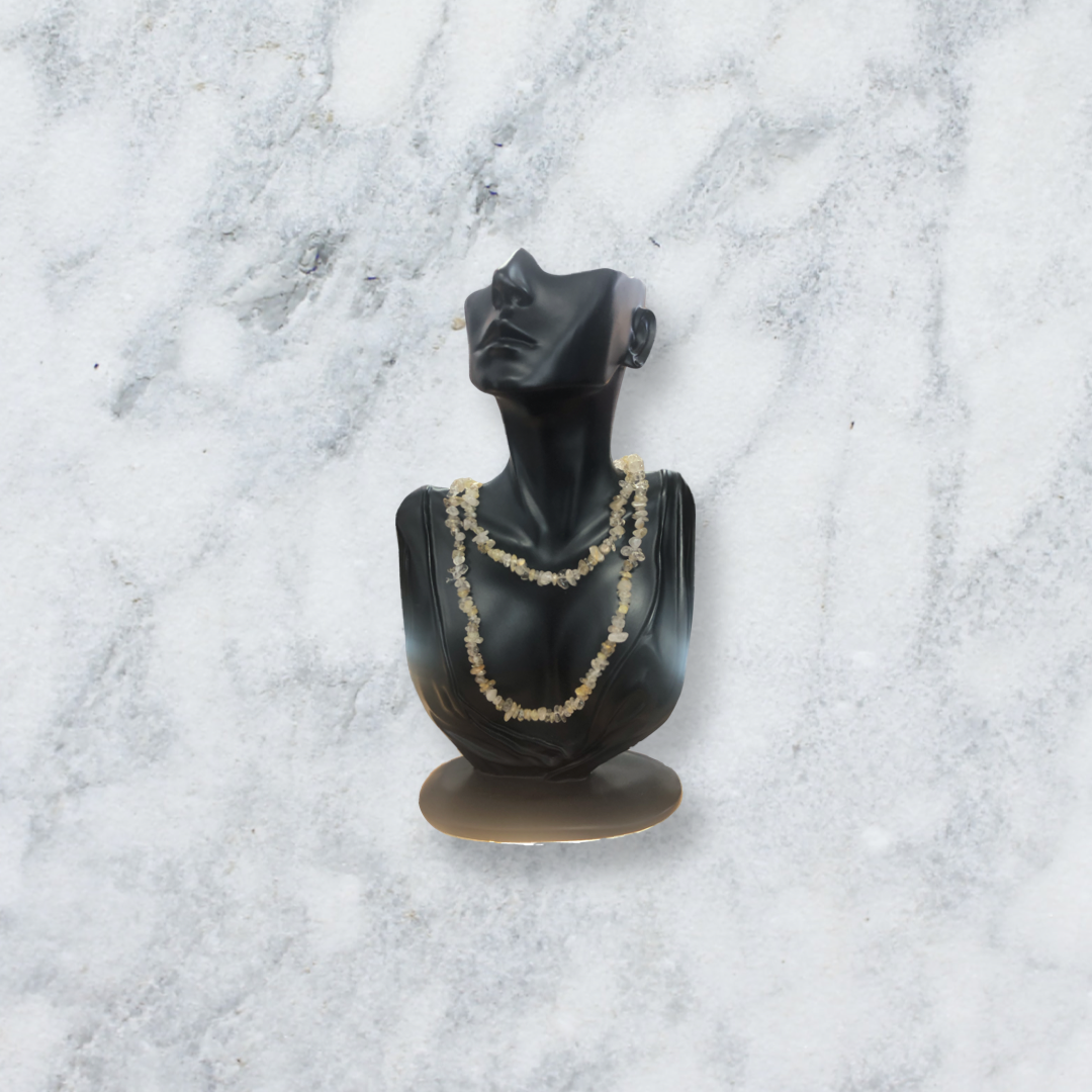 Rutilated Quartz Chip Bead Necklace