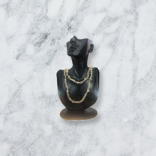 Rutilated Quartz Chip Bead Necklace