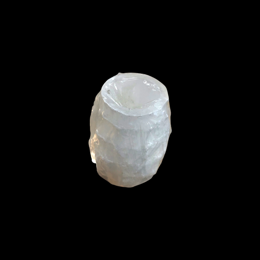 Selenite Candle Holders