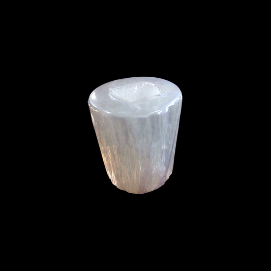 Selenite Candle Holders-Large