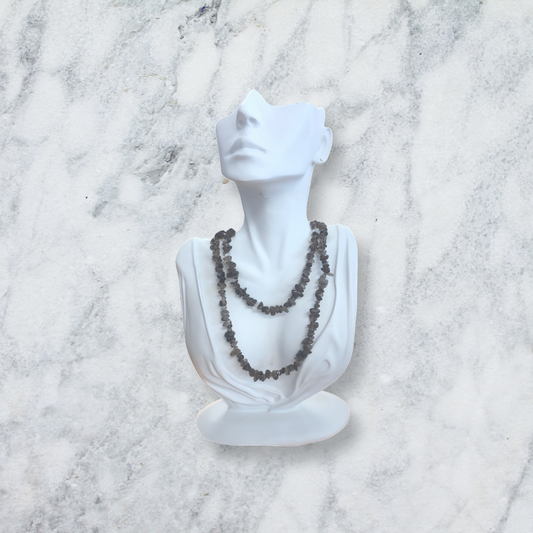 Smoky Quartz Chip Bead Necklace