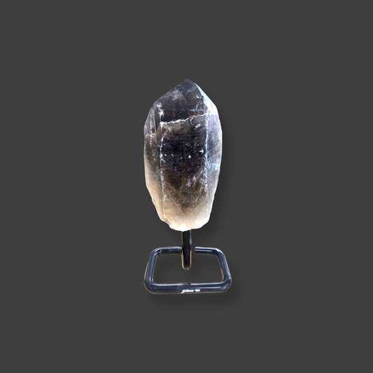 Smoky Quartz On A Metal Base