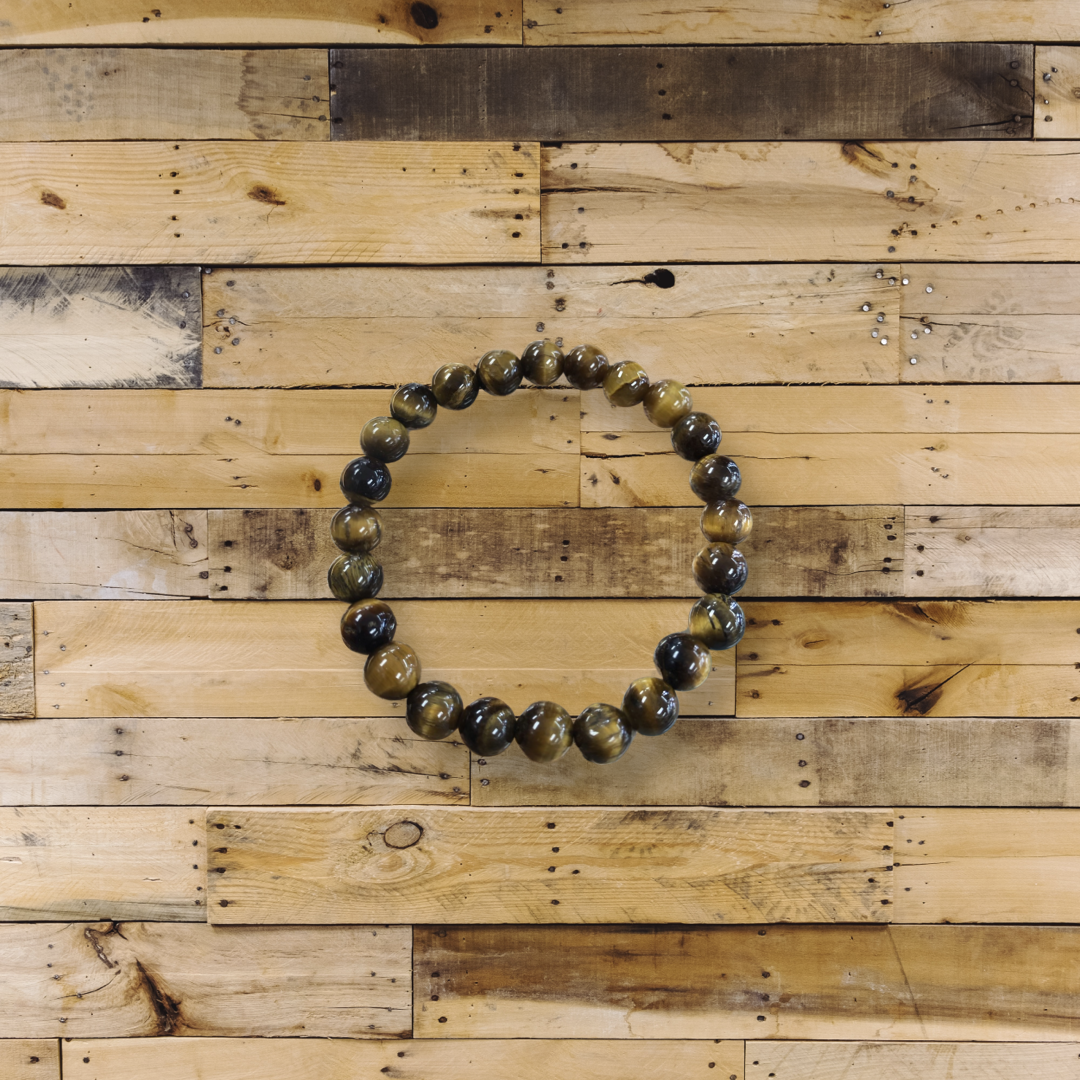 Tiger Eye 8mm Round Bracelets