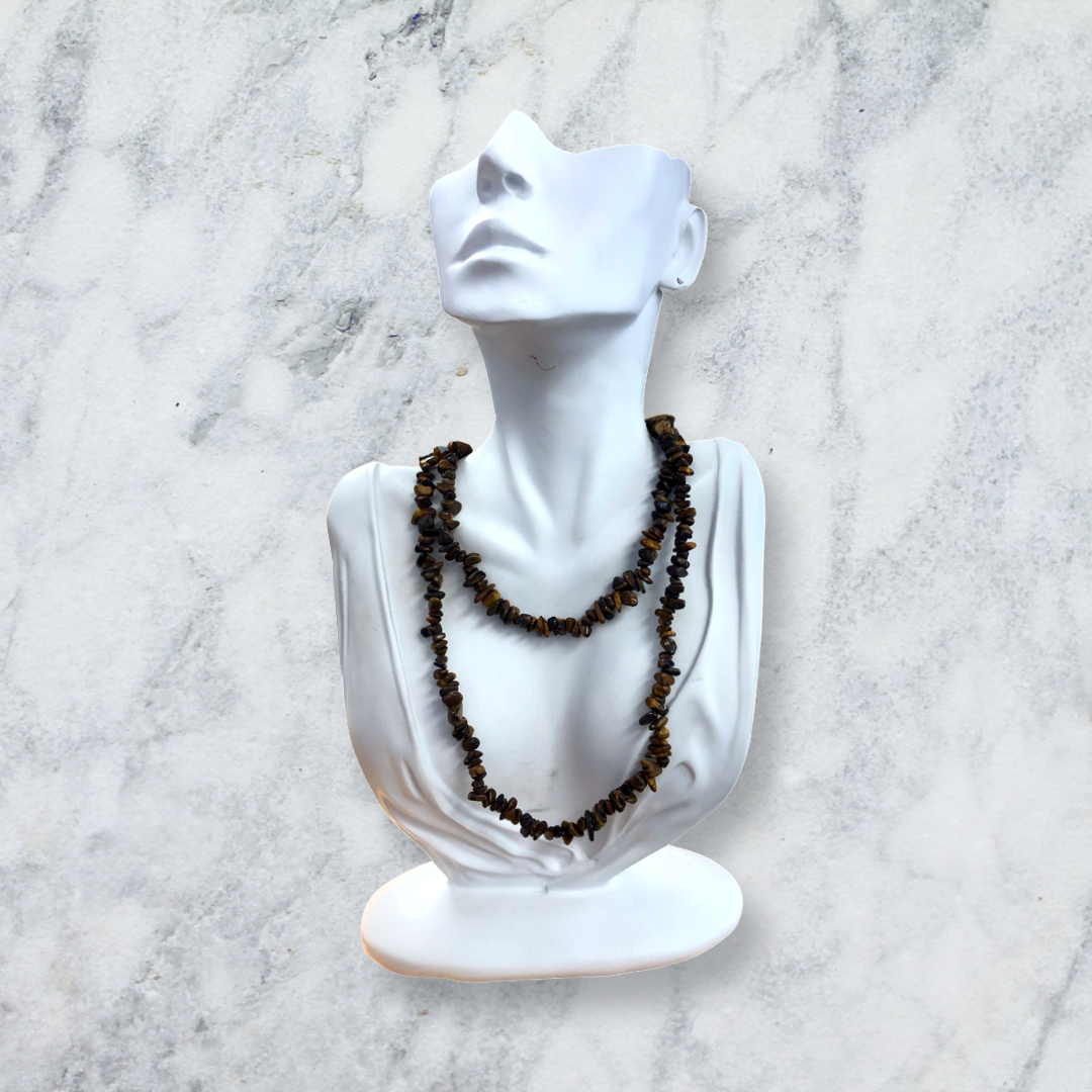 Tiger Eye Chip Bead Necklace