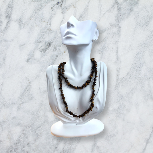 Tiger Eye Chip Bead Necklace