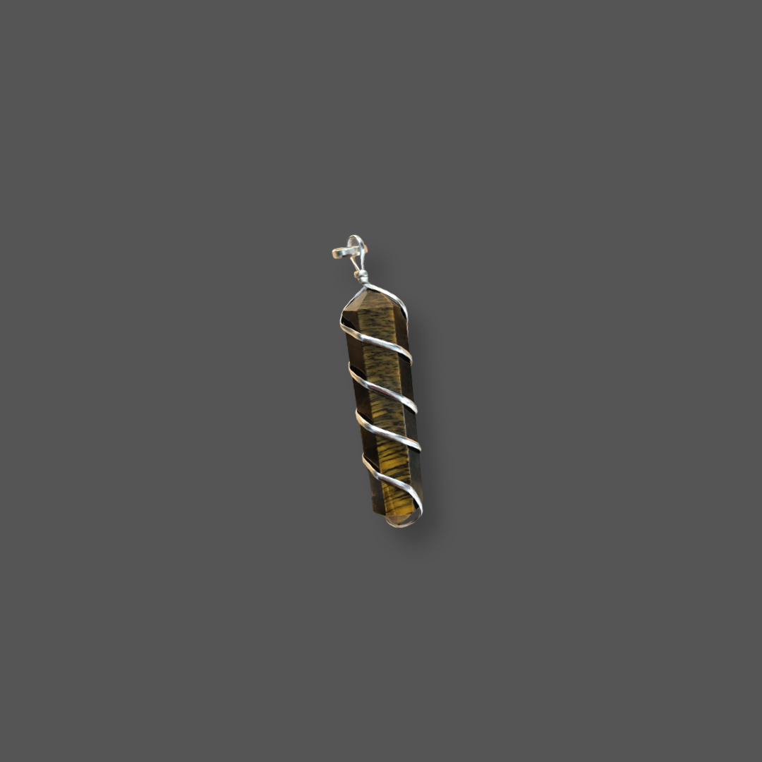 Tiger’s Eye Silver Plated Pendant