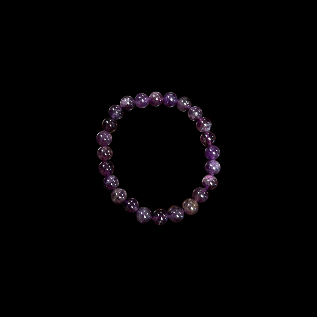 Amethyst HQ Round 8mm Bracelet