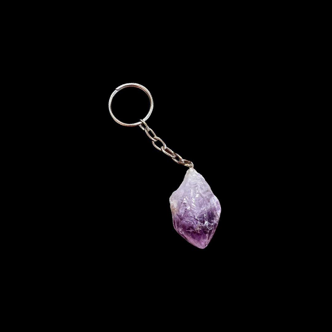 Amethyst Point Keychain