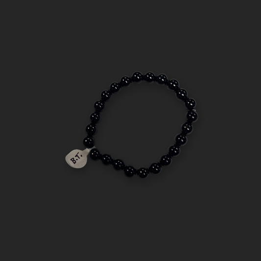 Black Tourmaline 8mm Round Bracelet