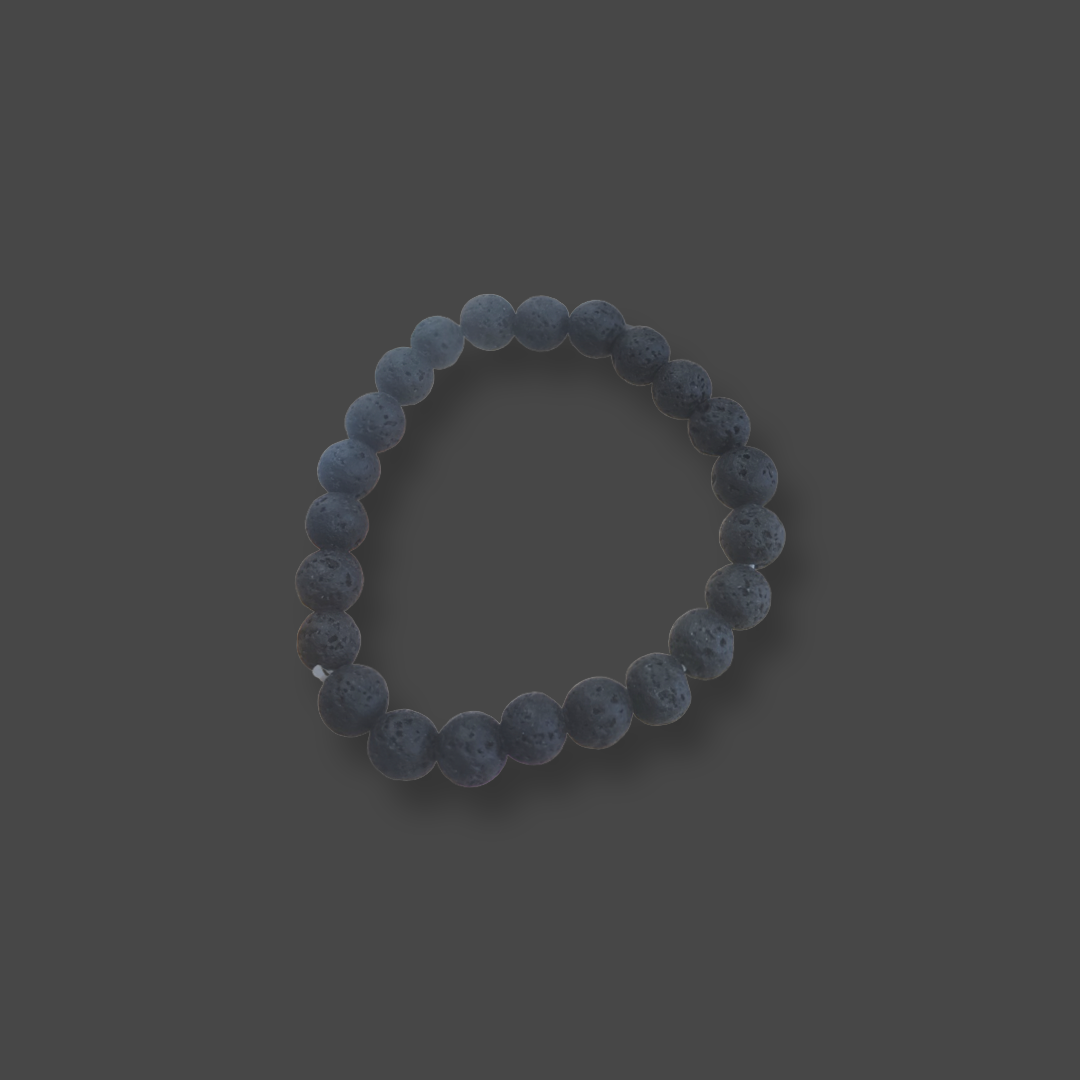 Lava Rock Round Bracelet