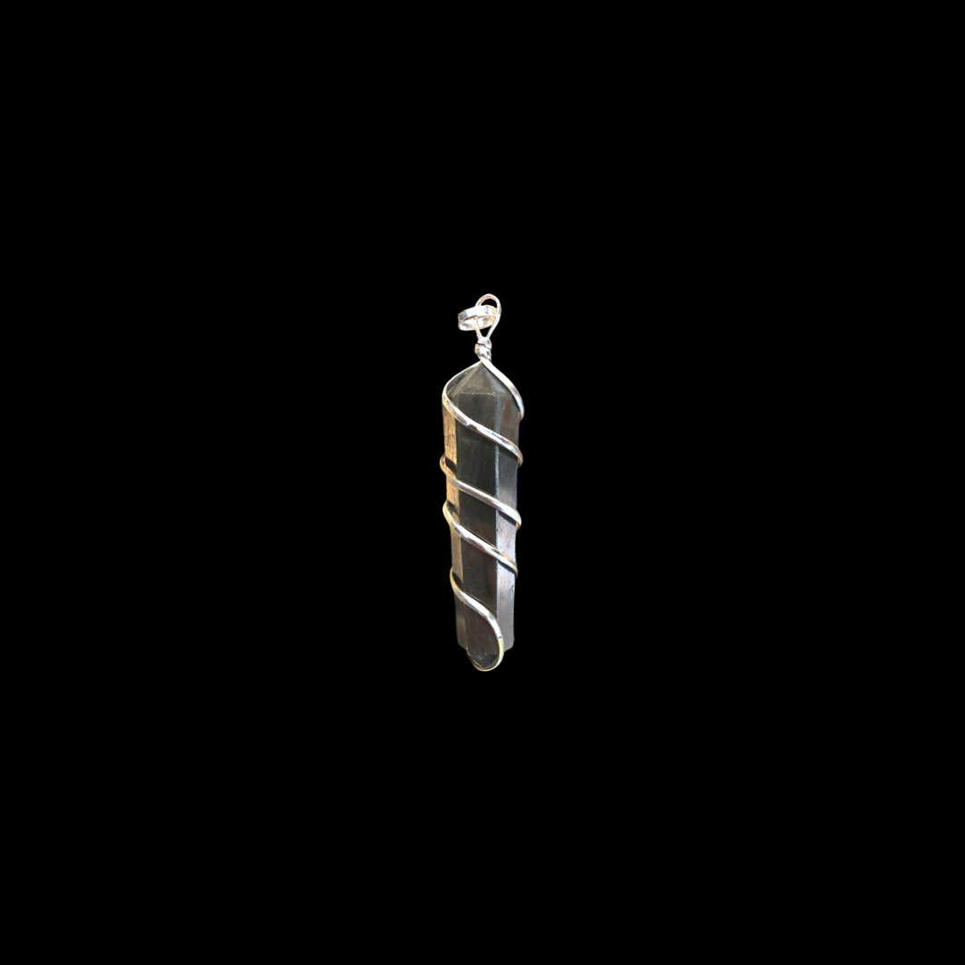 Pyrite Silver Plated Pendant