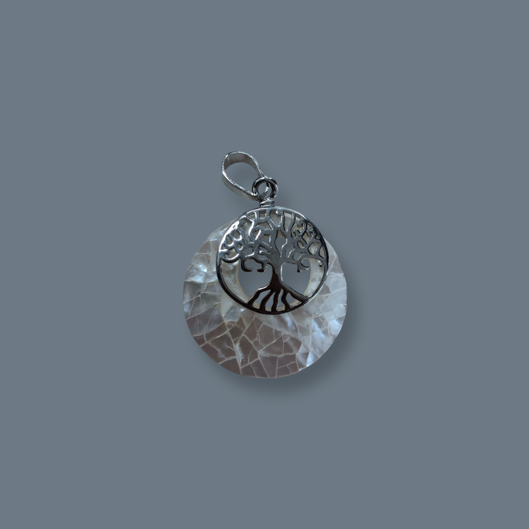 Mother Of Pearl Tree of Life Pendant