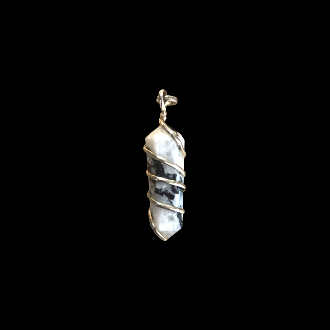 Rainbow Moonstone Silver Plated Pendant