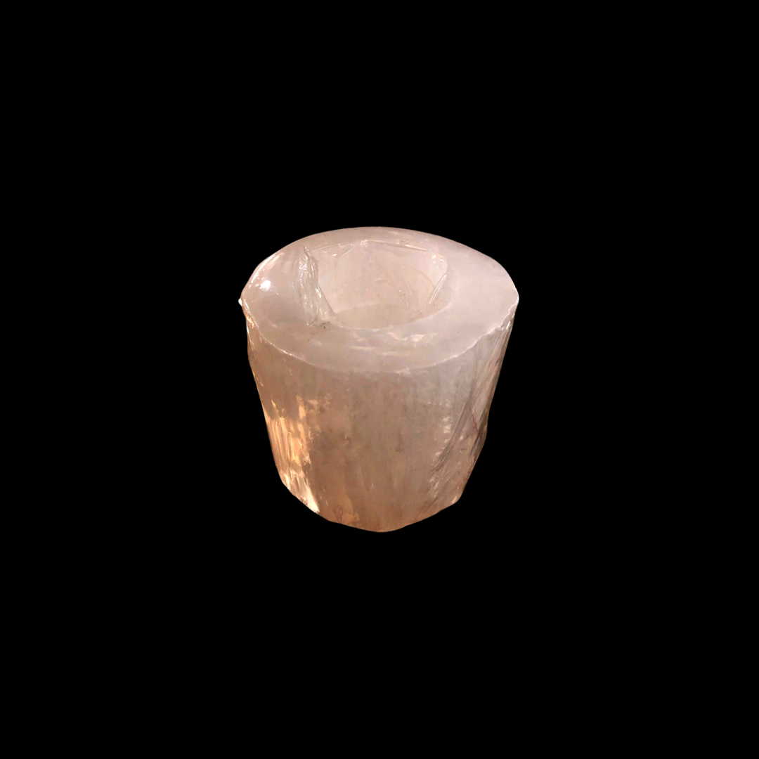 Selenite Candle Holders-Small