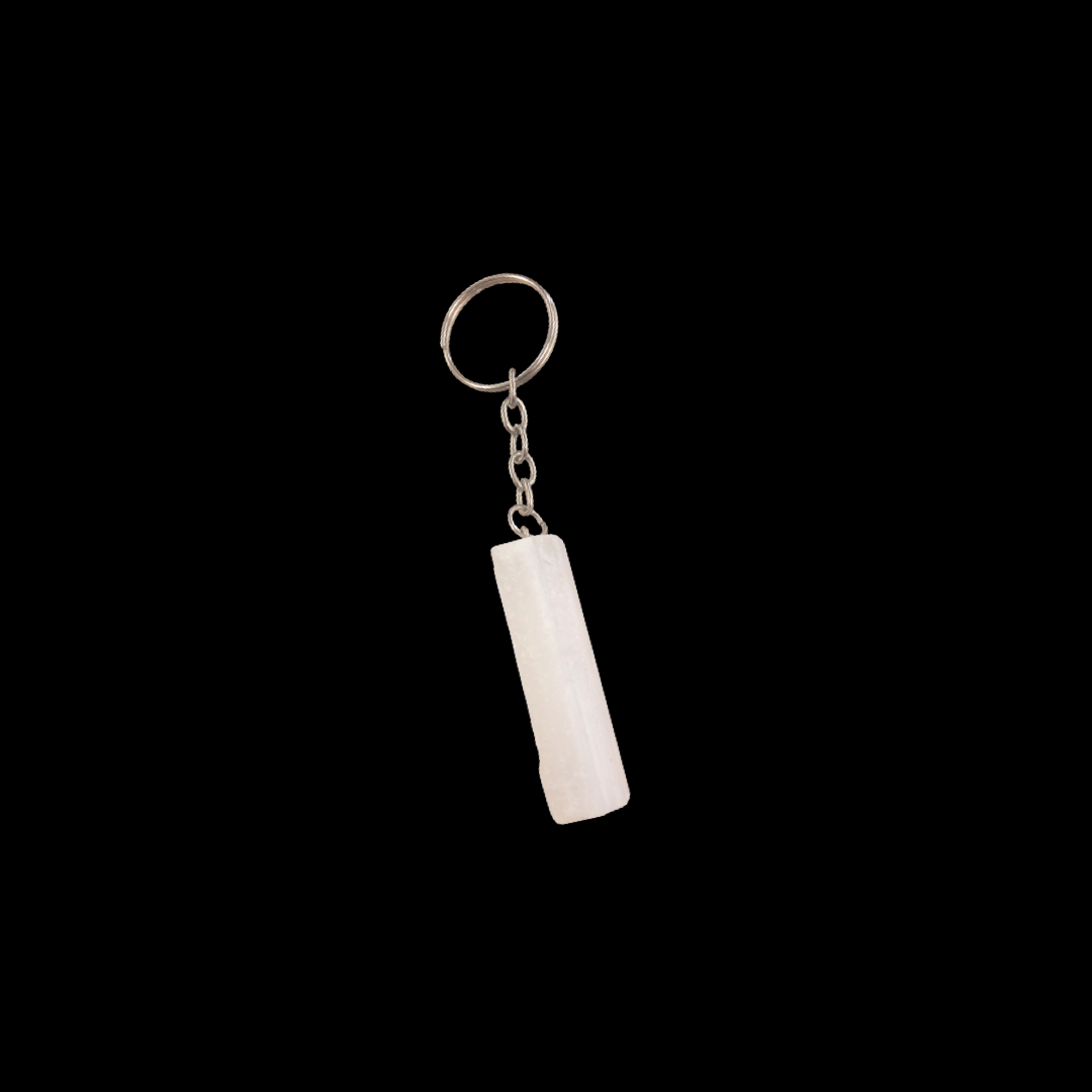 Selenite Keychain