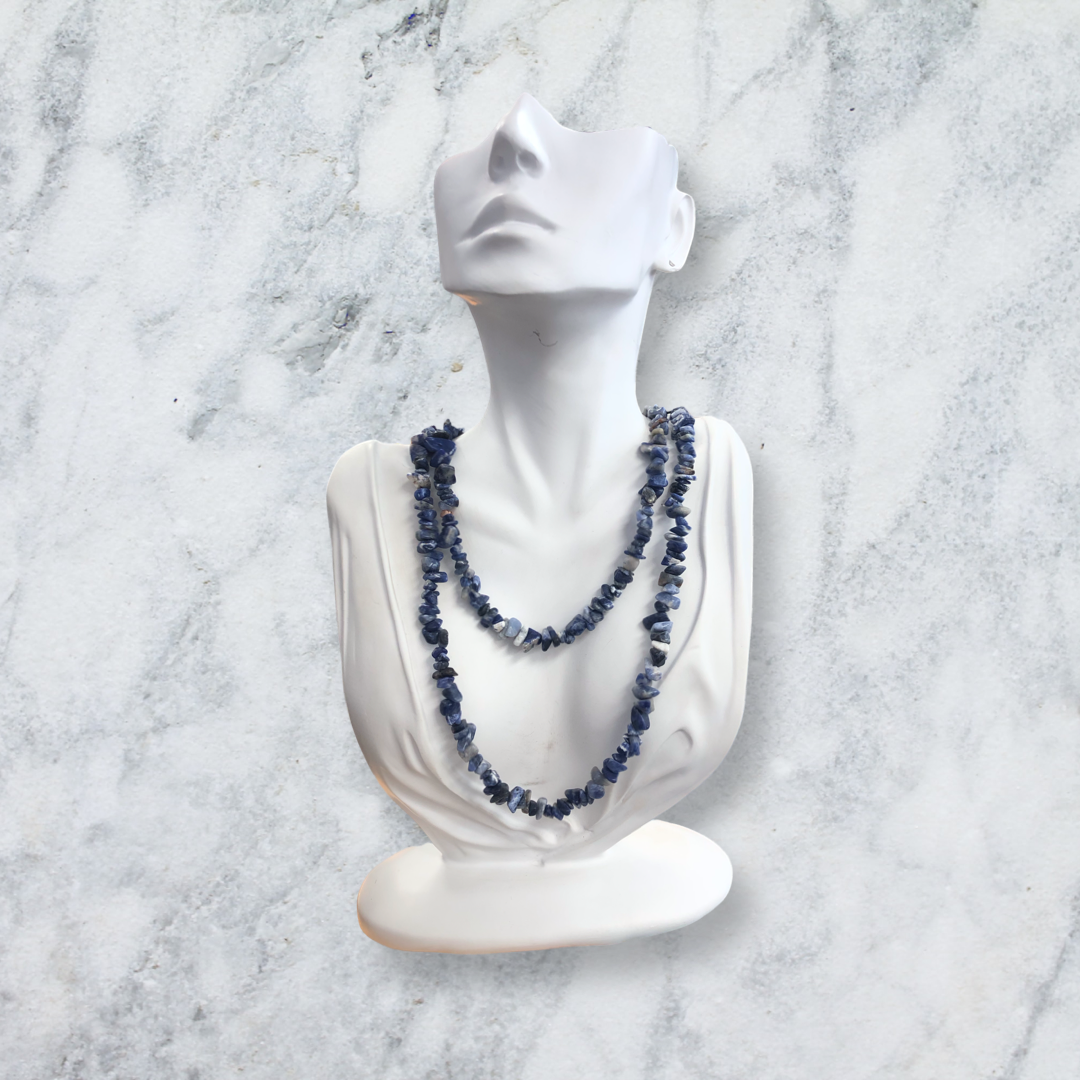 Sodalite Chip Bead Necklace