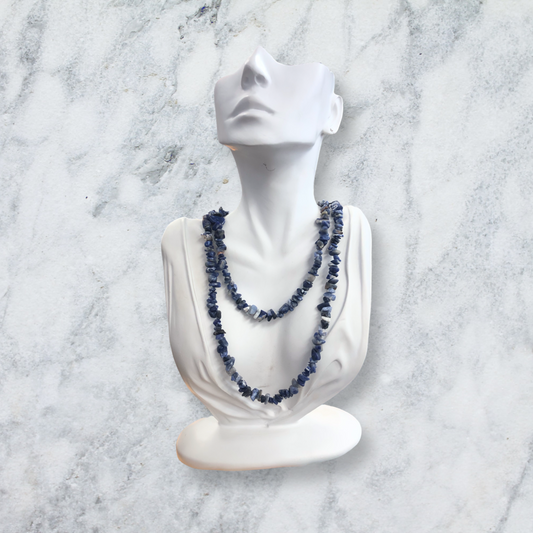 Sodalite Chip Bead Necklace