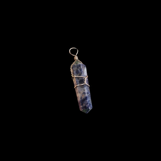 Sodalite Silver Plated Pendant