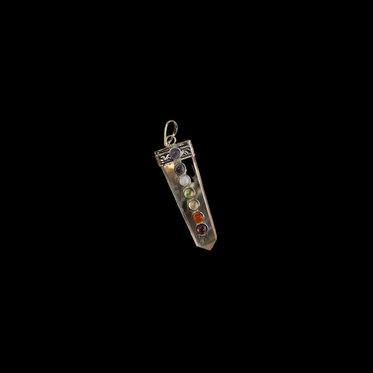 Terminated Quartz Crystal Chakra Pendant