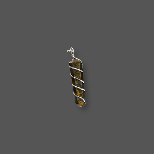 Tiger’s Eye Silver Plated Pendant