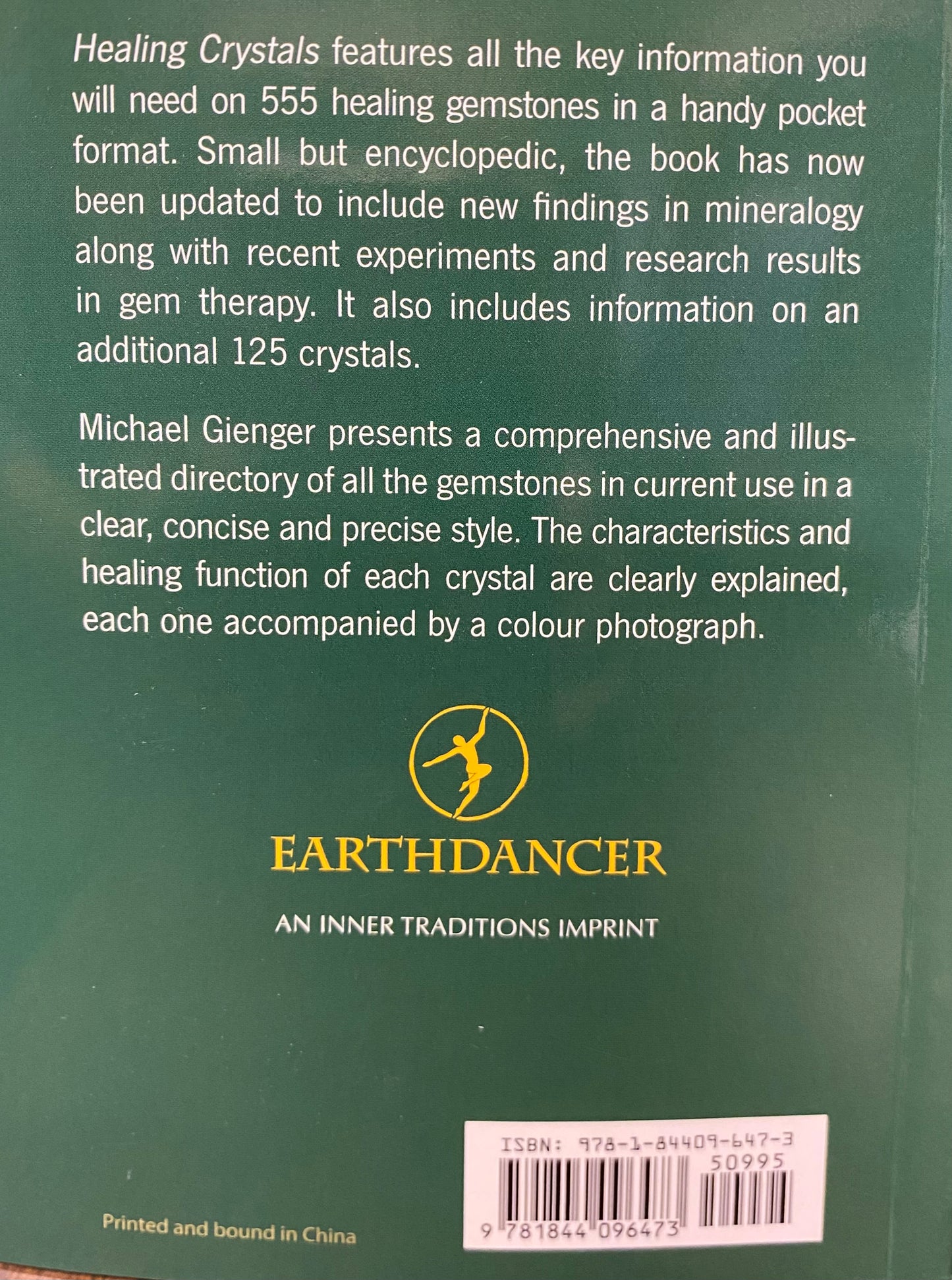 Healing Crystals The A -Z Guide to 555 Gemstones By Michael Gienger